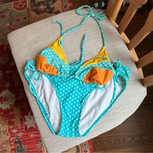 ROXY Bikini with Peace Sign Print